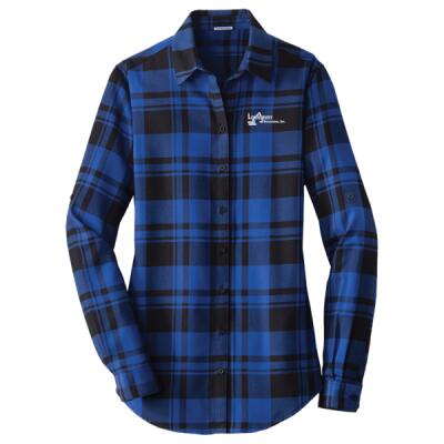 Port Authority® Women's Plaid Flannel Tunic Thumbnail