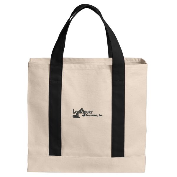 Cotton Canvas Two Tone Tote Thumbnail