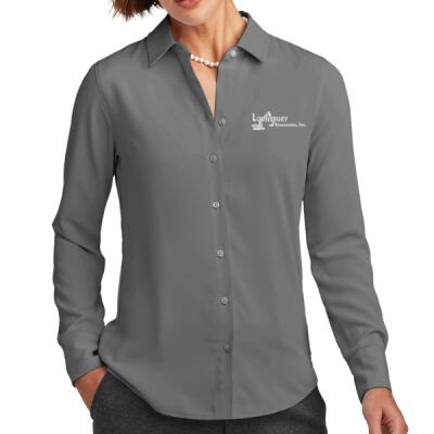 Brooks Brothers® Women’s Full-Button Satin Blouse Thumbnail
