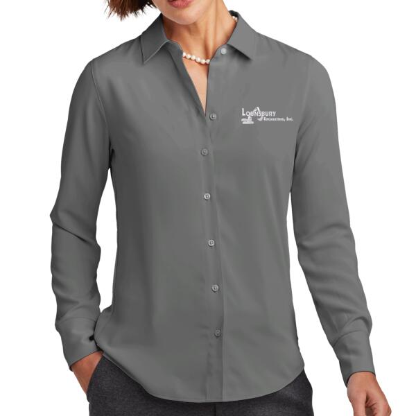 Brooks Brothers® Women’s Full-Button Satin Blouse Thumbnail
