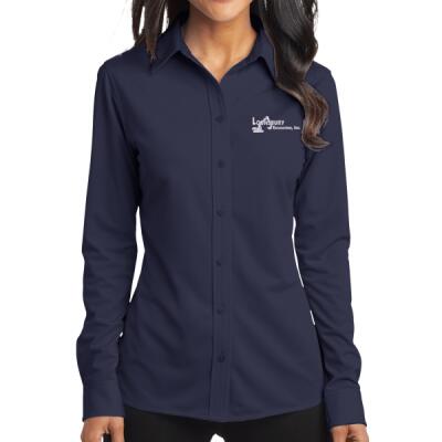 Port Authority® Women's Dimension Knit Dress Shirt Thumbnail