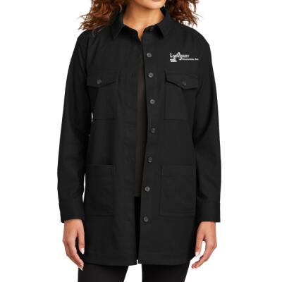 Women's Long Sleeve Twill Overcoat Thumbnail